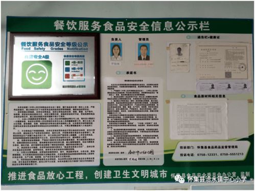 懷集洽水一食堂榮膺 肇慶市餐飲服務食品安全等級a級單位